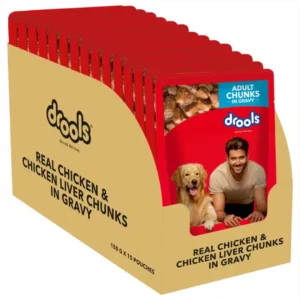 Drools Real Chicken & Chunks Liver in Gravy Adult