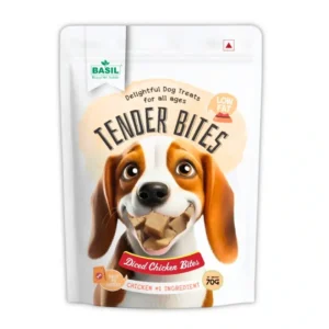 Basil Tender Bites Diced Chicken Premium Dog Treat