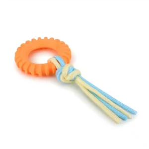 Basil Ring with Rope Toy for Puppy & Dogs